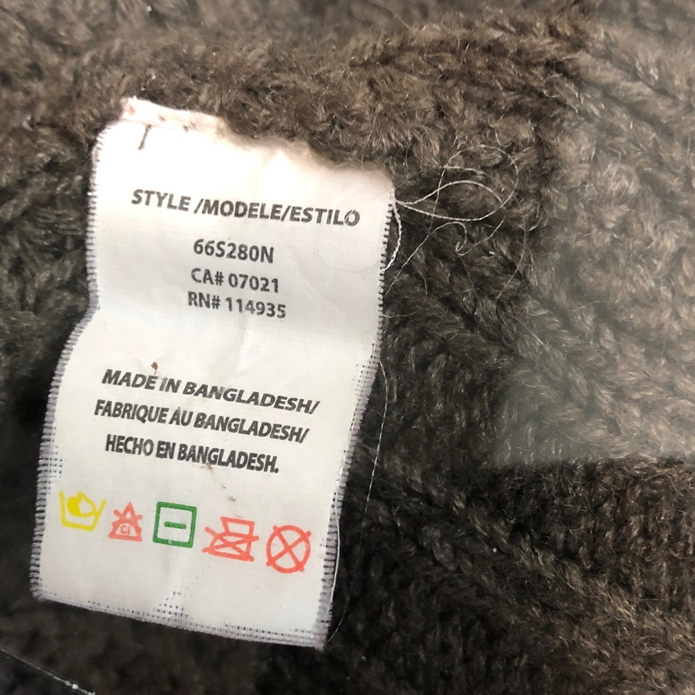 RDI Burnt Olive Green Open-Front Shawl Collar Cardigan, Size S/P/P - Picture 6 of 7